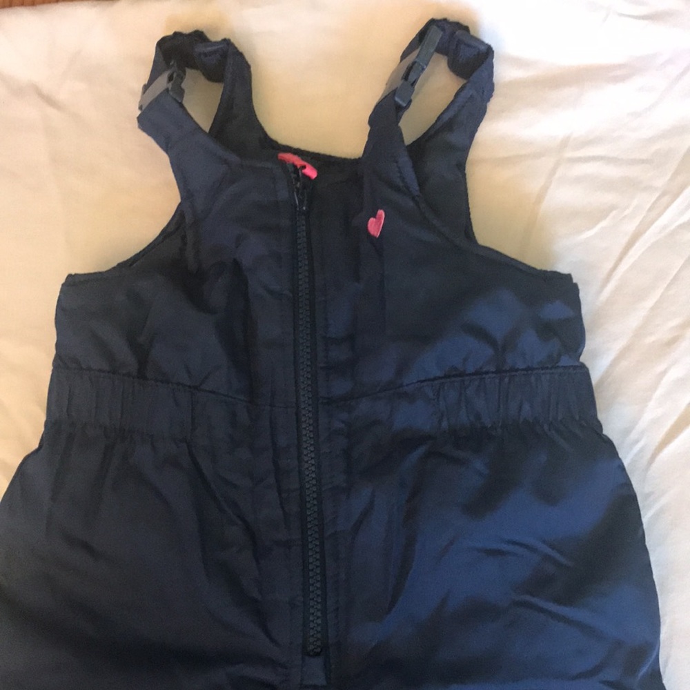 Navy Kids Snow Bib - Picture 3 of 6